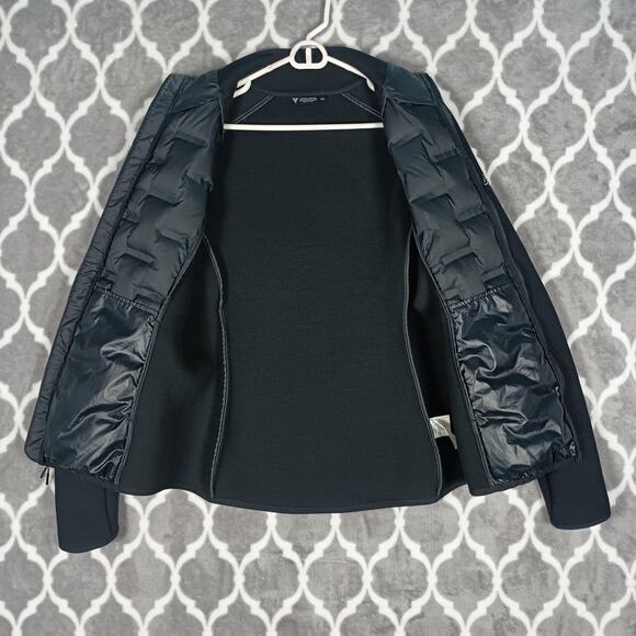 Levelwear Jacket Womens Medium Black Down Insulated Full Zip Athletic Outdoor - Picture 3 of 13